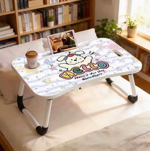 Portable_Laptop_Desk_With_Cup_Holder_-_Cute_Dog_Design