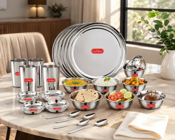 CutTales_36_Piece_Stainless_Steel_Dinner_Set_with_Plates,_Bowls,_Glasses_&_Spoons_for_Family_Dining