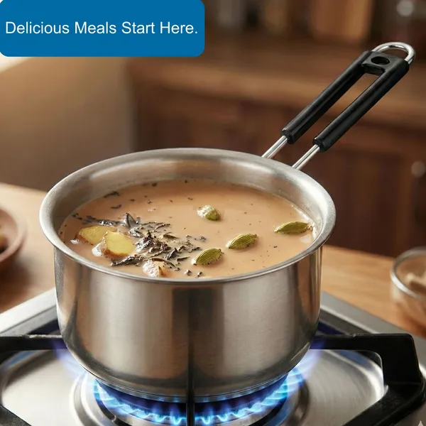 CutTales_Stainless_Steel_Sauce_Pan,_Heavy_Bottom_Induction_Compatible_Cookware_for_Boiling_&_Cooking