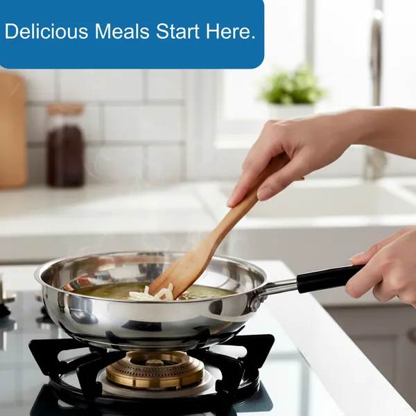CutTales_Stainless_Steel_Fry_Pan,_Induction_Compatible_Heavy_Bottom_Cookware_for_Frying_&_Saut�ing