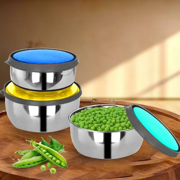 CutTales_Stainless_Steel_Storage_Box_Set_of_4_with_Color_Lids,_Airtight_Kitchen_Containers