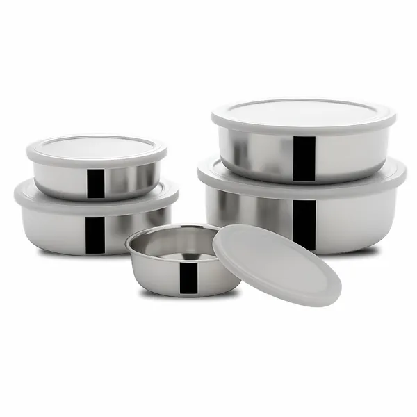 CutTales_Stainless_Steel_Airtight_Storage_Container_Set_of_5,_Kitchen_Food_Storage_Boxes_with_Lids