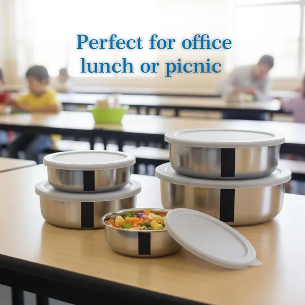 CutTales_Stainless_Steel_Airtight_Storage_Container_Set_of_5,_Kitchen_Food_Storage_Boxes_with_Lids