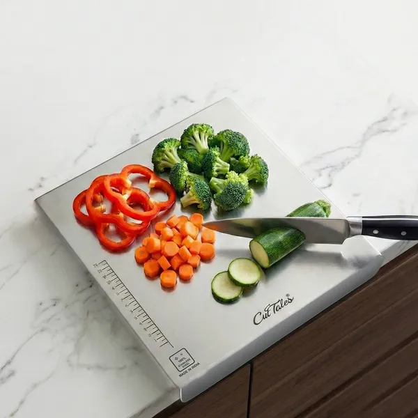 CutTales_Stainless_Steel_Countertop_Chopping_Board,_Heavy_Duty_Cutting_Board_for_Kitchen_Prep