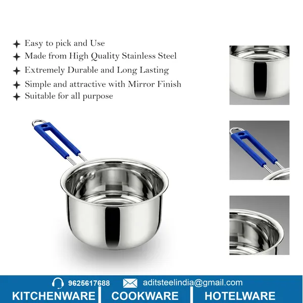 CutTales_Premium_Stainless_Steel_Sauce_Pan,_Multipurpose_Kitchen_Cookware_with_Strong_Handle_(1.5_Ltr)