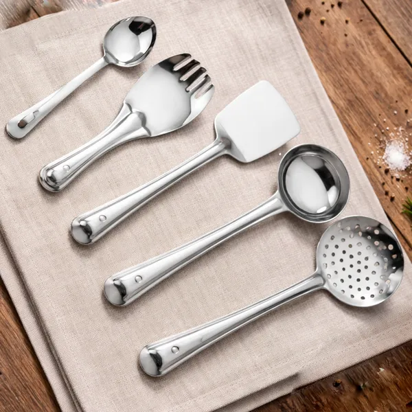 CutTales_Stainless_Steel_Kitchen_Tool_Set_of_5,_Cooking_Utensils_Combo_for_Everyday_Kitchen_Use
