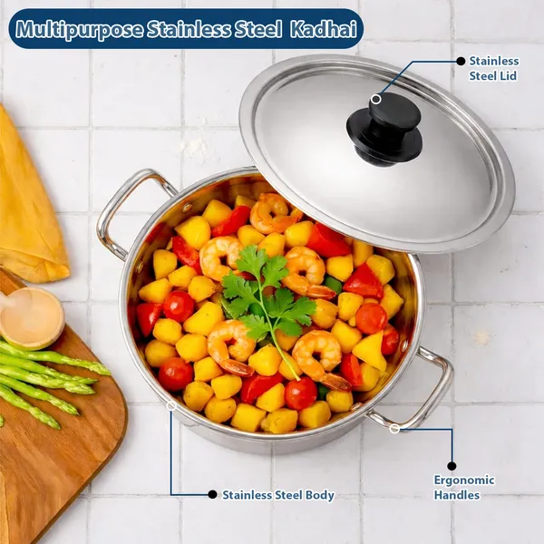 CutTales_Stainless_Steel_Heavy_Bottom_Kadai_with_Lid,_Induction_Base_Cookware_for_Daily_Cooking