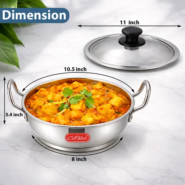 CutTales_Stainless_Steel_Heavy_Bottom_Kadai_with_Lid,_Induction_Base_Cookware_for_Daily_Cooking