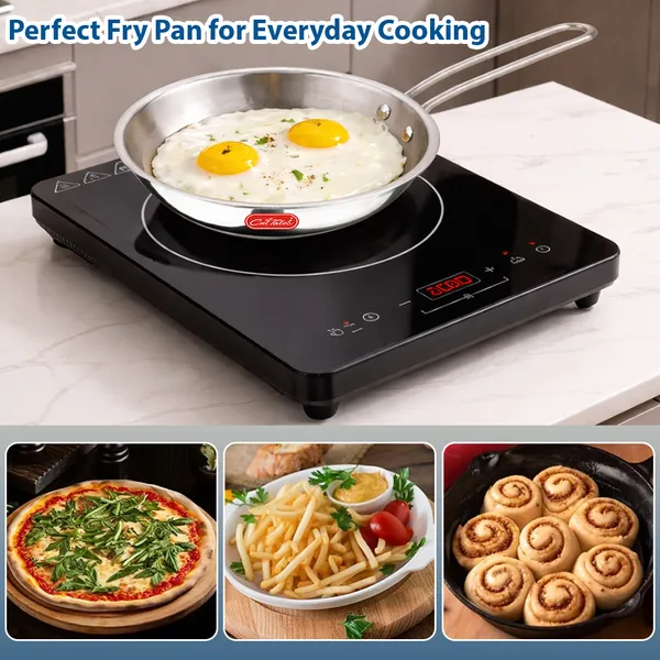 CutTales_Tri-Ply_Stainless_Steel_Fry_Pan,_Induction_Base_Cookware_for_Healthy_Oil-Free_Cooking