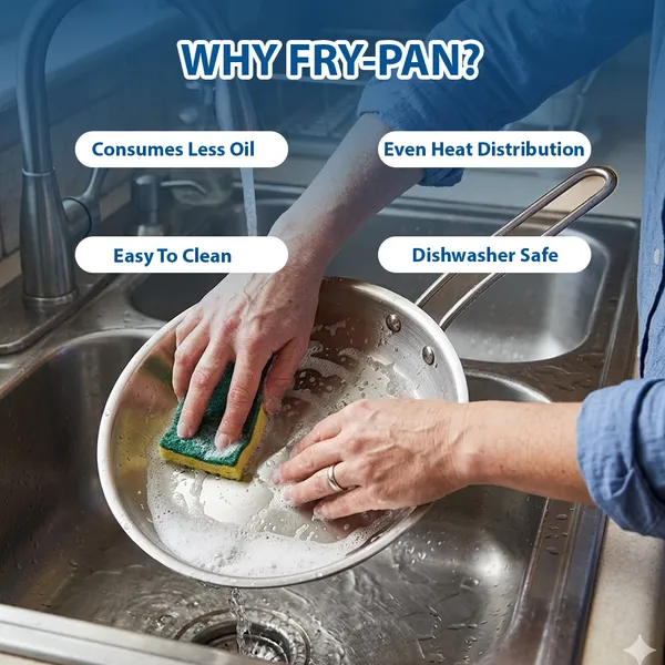 CutTales_Tri-Ply_Stainless_Steel_Fry_Pan,_Induction_Base_Cookware_for_Healthy_Oil-Free_Cooking