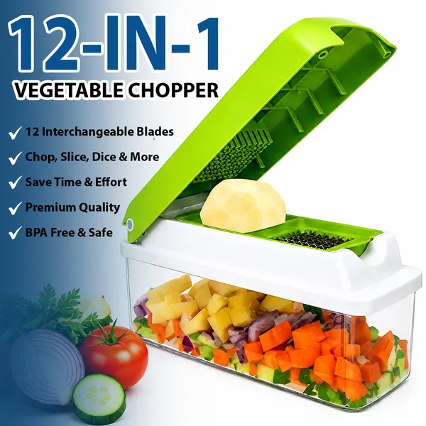 CutTales_Plastic,_Stainless_Steel_Multipurpose_Vegetable_&_Fruit_Chopper_12-in-1_Multipurpose_Chopper_
