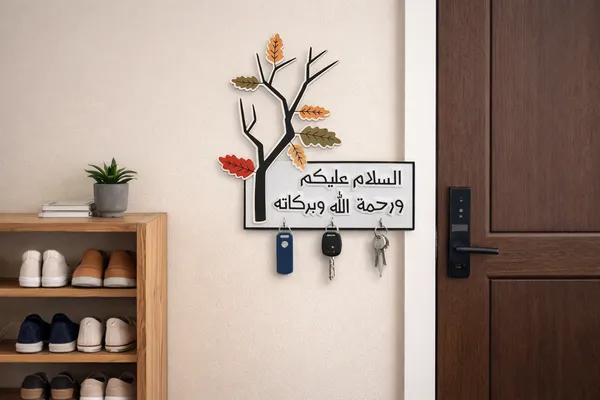 Key_Holder_Assalamualaikum_Calligraphy_Wall_Decor