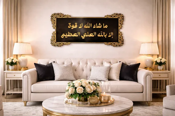 Mashaallah_La_Quwata_Illa_Billah_Acrylic_Wall_Art_Traditional_Islamic_Black_Golden