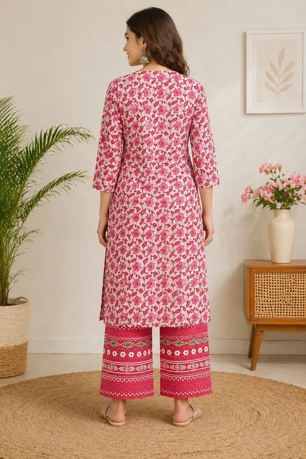 Blush_Petals_Floral_Printed_Cotton_Kurta_Palazzo_Set_by_Nuvesta