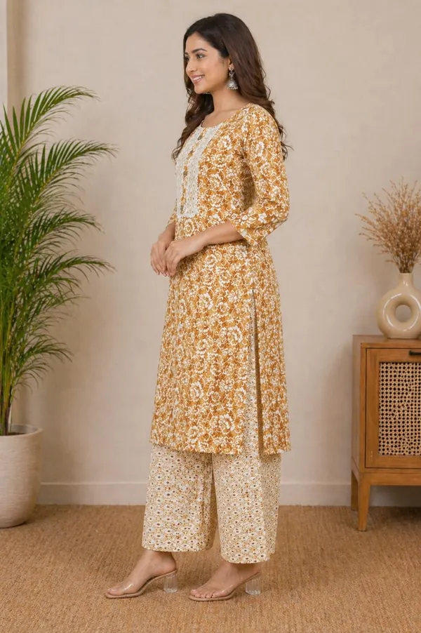 Nuvesta_Golden_Flora_Ethnic_Kurta_Pant_Set