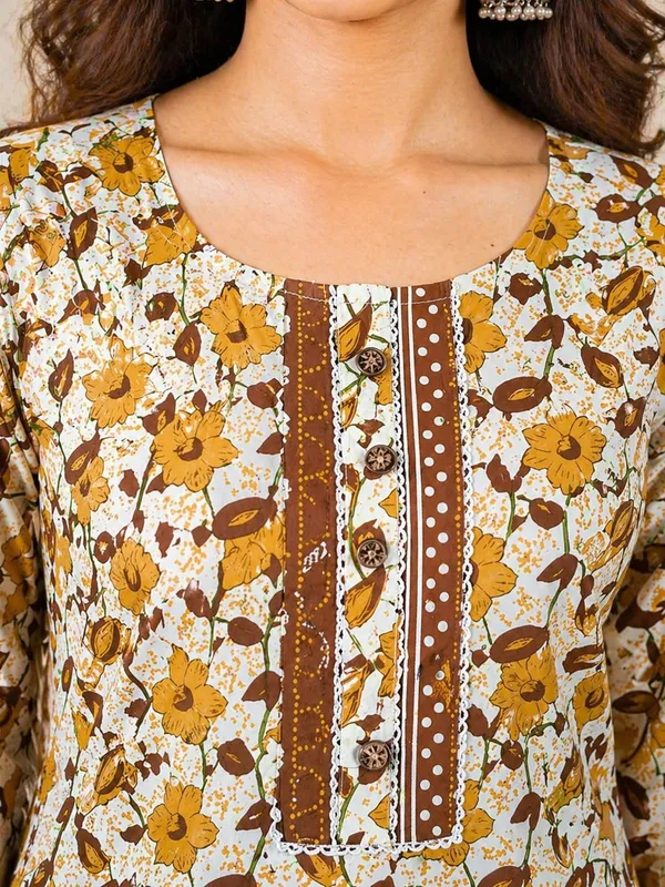 Nuvesta_Mustard_Bloom_Ethnic_Kurta_Pant_Set