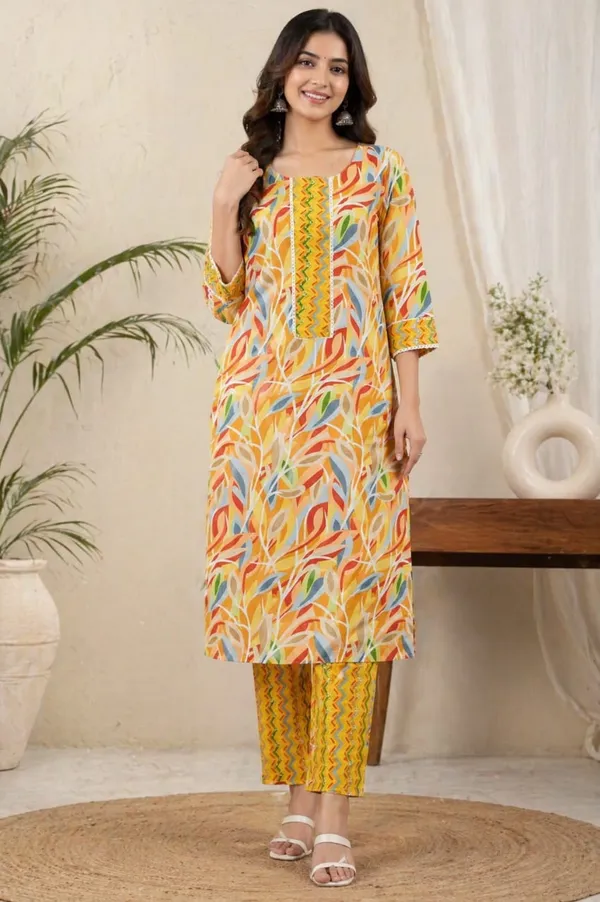 Nuvesta_Sunleaf_Printed_Kurta_Pant_Set