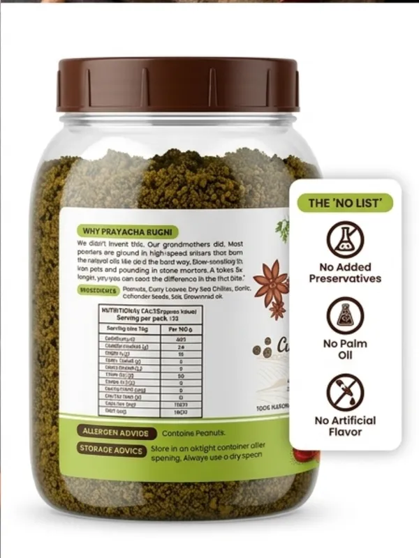 The_Andhra_Curry_Leaf_Peanut_Podi_|_500_Gm