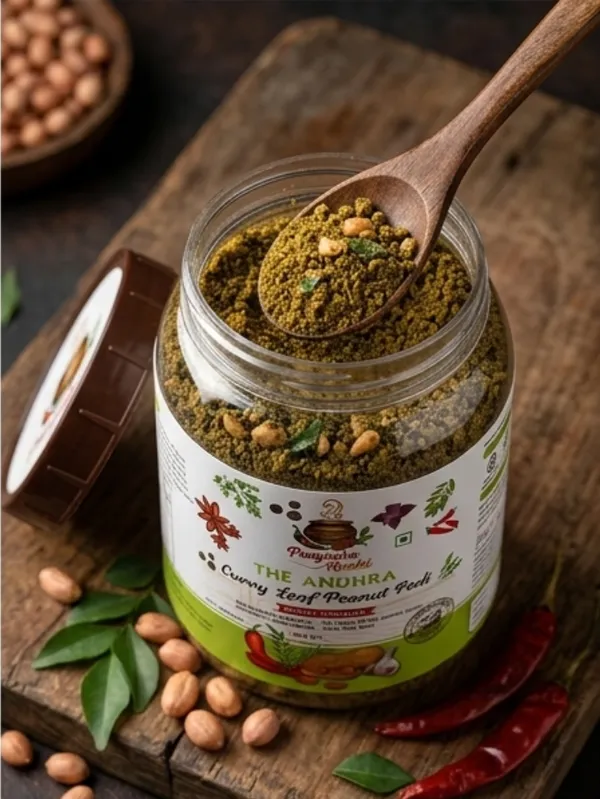 The_Andhra_Curry_Leaf_Peanut_Podi_Pack_Of_2_|_250_Gm_Each