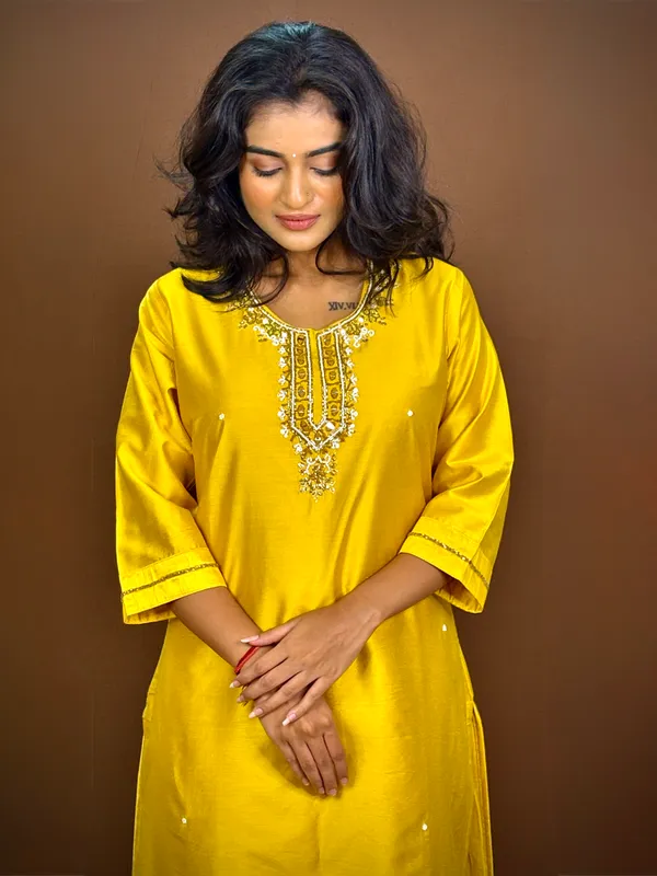 Yellow_Embroidered_Kurta_Palazzo_Set_With_Dupatta