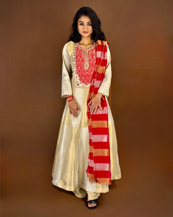 Elegant_Cream_And_Red_Embroidered_Anarkali_Suit_Set