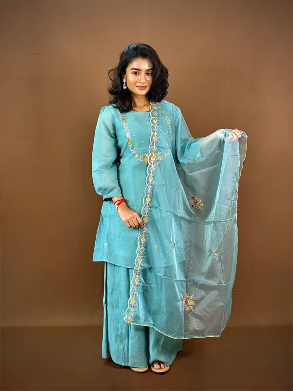 Sky_Blue_Embroidered_Organza_Kurta_Sharara_Set_With_Dupatta
