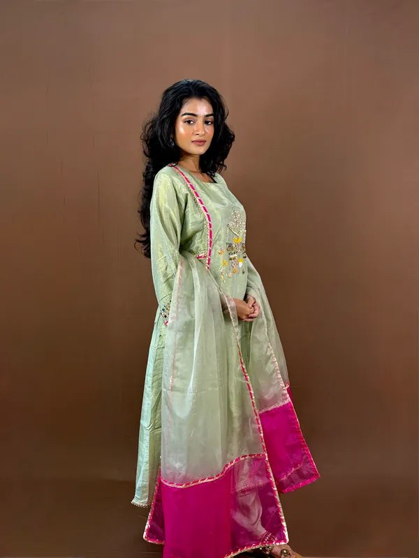 Sage_Green_Embroidered_Kurta_Set_With_Floral_Detailing_And_Pink_Trim
