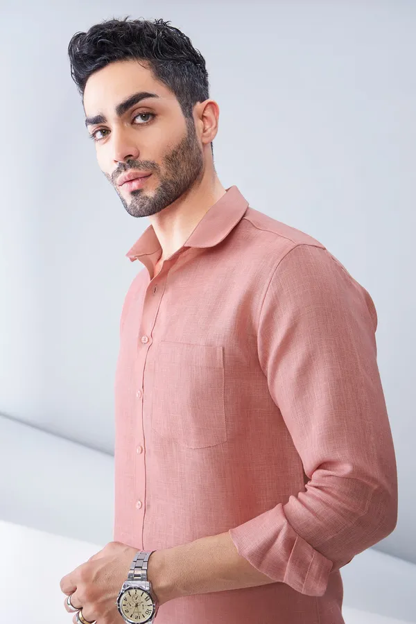 Rust_Premium_Organic_Linen_Relaxed_Fit_Shirt_For_Men