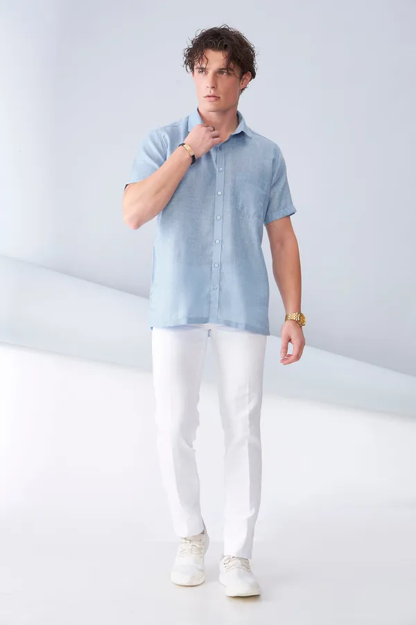 Blue_And_Beige_Premium_Organic_Linen_Relaxed_Fit_Shirt_For_Men_(Pack_Of_2)