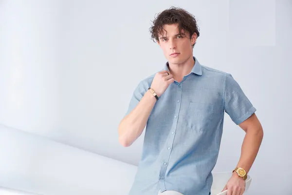 Blue_And_Beige_Premium_Organic_Linen_Relaxed_Fit_Shirt_For_Men_(Pack_Of_2)