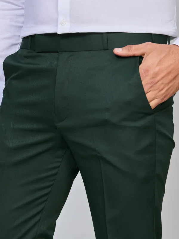 Green_Cotton_With_Viscose_Flexi_Waist_Formal_Pant_For_Men