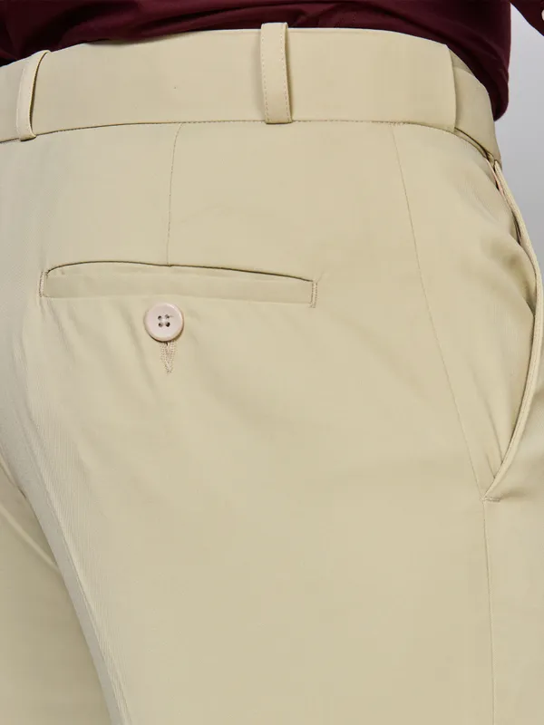 Beige_Cotton_With_Viscose_Flexi_Waist_Formal_Pant_For_Men