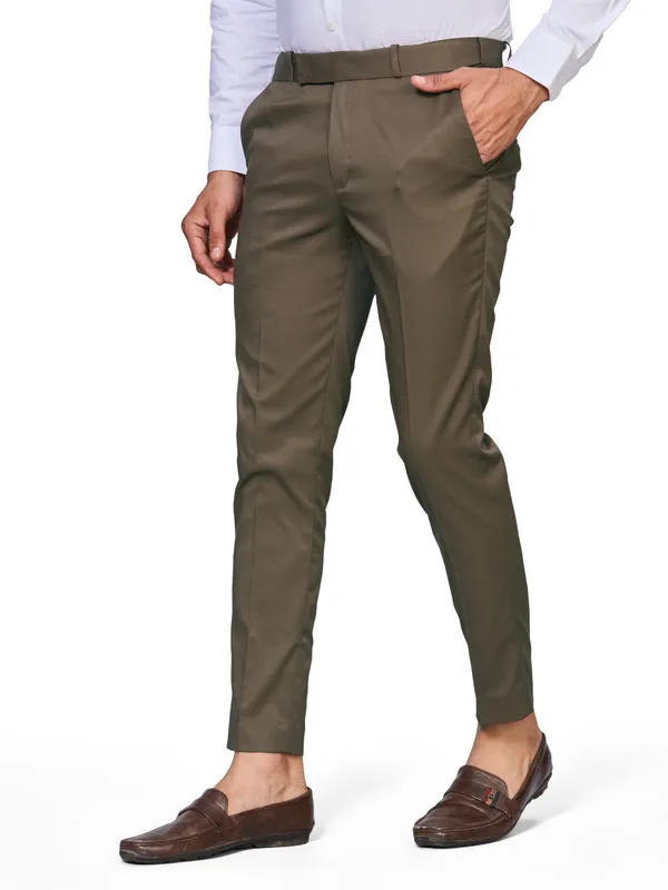 Brown_And_Light_Grey_Cotton_With_Viscose_Flexi_Waist_Formal_Pant_Men_(Pack_Of_2)