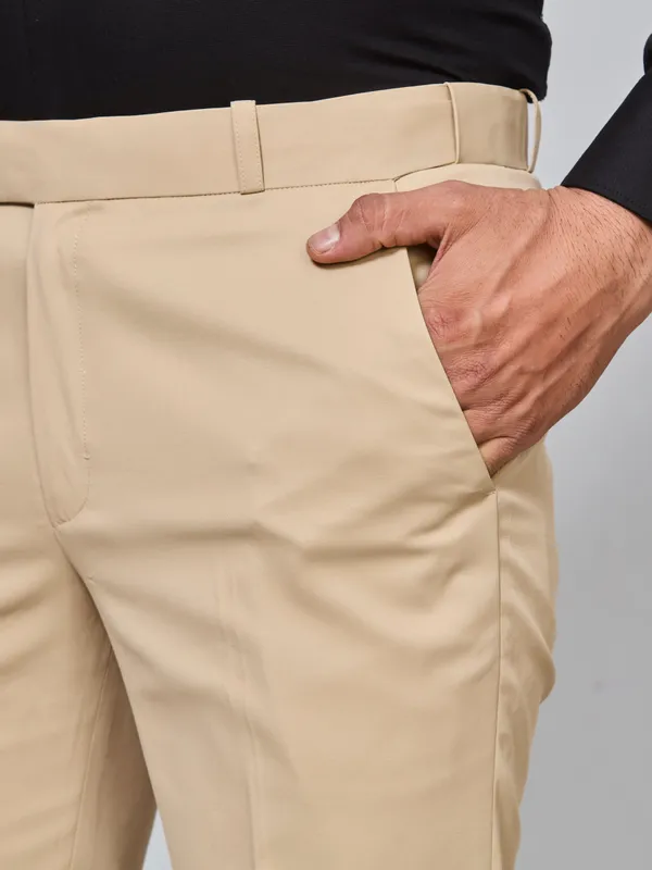 Cream_Cotton_With_Viscose_Flexi_Waist_Formal_Pant_For_Men