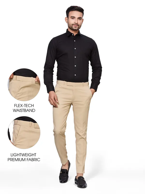 Cream_Cotton_With_Viscose_Flexi_Waist_Formal_Pant_For_Men