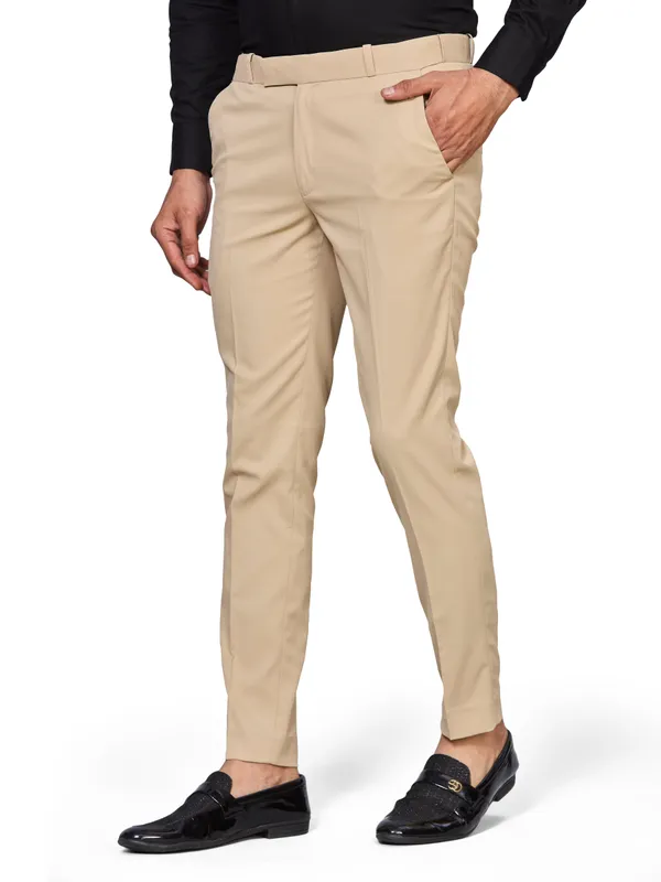 Cream_Cotton_With_Viscose_Flexi_Waist_Formal_Pant_For_Men