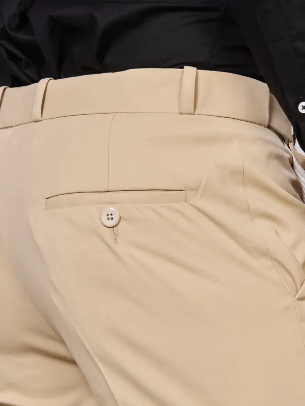 Cream_Cotton_With_Viscose_Flexi_Waist_Formal_Pant_For_Men