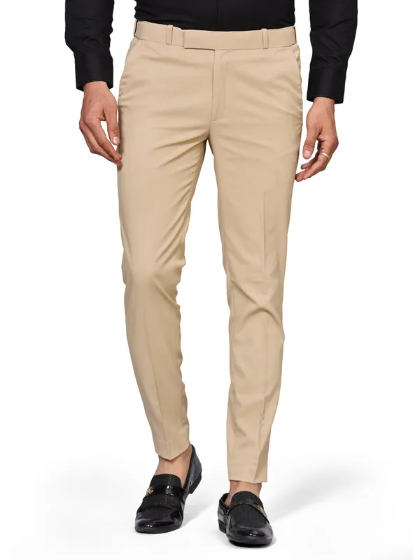 Cream_Cotton_With_Viscose_Flexi_Waist_Formal_Pant_For_Men