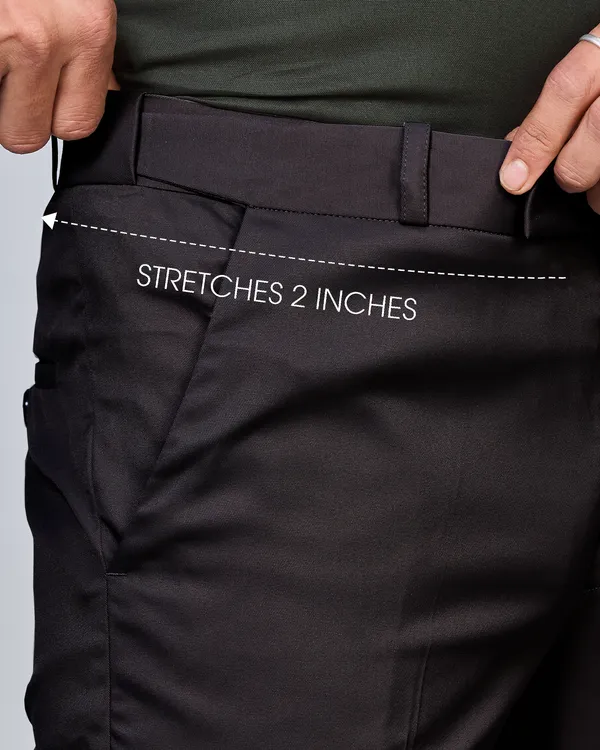 Black_Cotton_With_Viscose_Flexi_Waist_Formal_Pant_For_Men