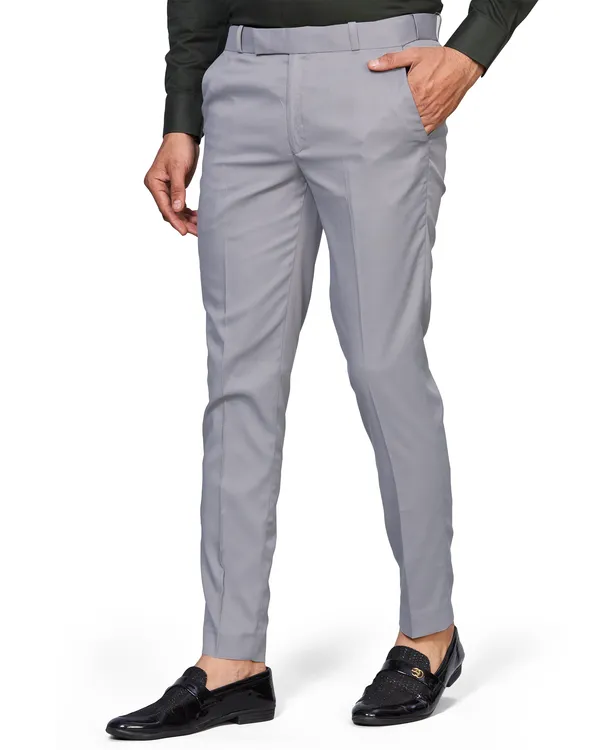 Brown_And_Light_Grey_Cotton_With_Viscose_Flexi_Waist_Formal_Pant_Men_(Pack_Of_2)