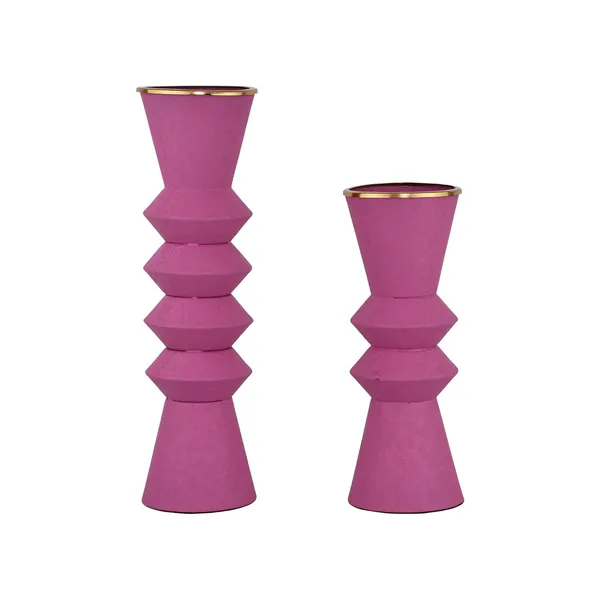 Arts_Impex_Decorative_Metal_Flower_Vases_Set_Of_2_Powder_Coated_Table_Centerpieces_For_Home_Office_Gifting_Available_In_Multicolor