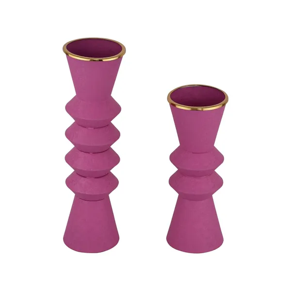 Arts_Impex_Decorative_Metal_Flower_Vases_Set_Of_2_Powder_Coated_Table_Centerpieces_For_Home_Office_Gifting_Available_In_Multicolor