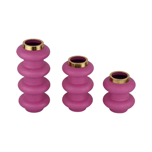 Arts_Impex_Metal_Flower_Vases_Set_Of_3_Handcrafted_Powder_Coated_Decorative_Vases_Table_Shelf_Accent_Pieces_For_Home_Decor_Pink