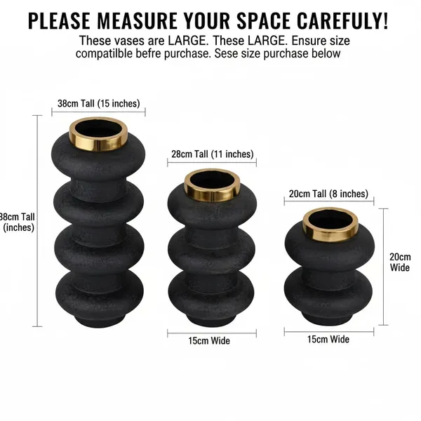 Arts_Impex_Set_Of_3_Black_Designer_Metal_Flower_Vases_Handmade_Powder_Coated_Decorative_Vases_For_Modern_Home_Table_Shelf_Decor