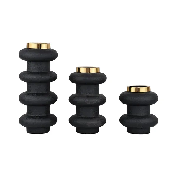 Arts_Impex_Set_Of_3_Black_Designer_Metal_Flower_Vases_Handmade_Powder_Coated_Decorative_Vases_For_Modern_Home_Table_Shelf_Decor