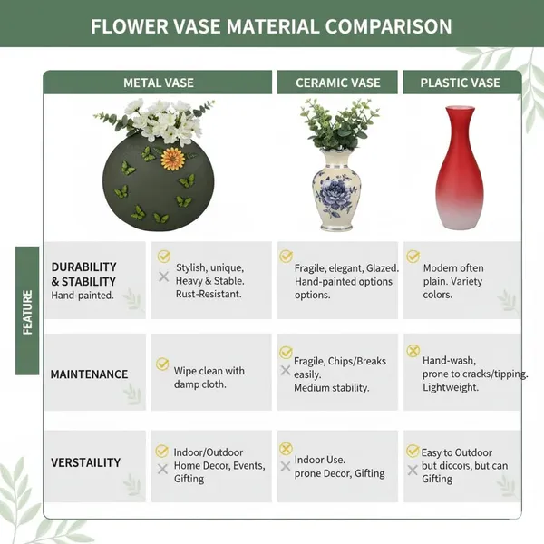 Arts_Impex_Handcrafted_Metal_Flower_Vase_Decorative_Tabletop_Pot_With_Sunflower_Butterfly_Design_Green_Matte_Finish