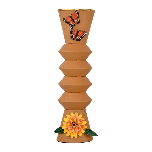 Arts_Impex_Decorative_Yellow_Metal_Flower_Vase_Powder_Coated_Table_Centerpieces_For_Home_Office_Gifting