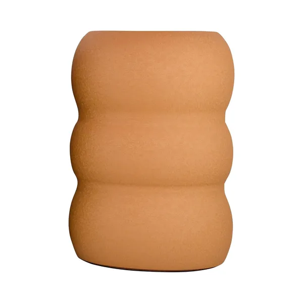 Arts_Impex_Metal_Stool_Side_Table_Ribbed_Bubble_Design_Yellow_Multipurpose_Accent_Furniture