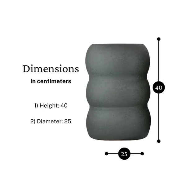 Arts_Impex_Metal_Stool_Side_Table_Ribbed_Bubble_Design_Multipurpose_Accent_Furniture_Different_Colors_Available_Green