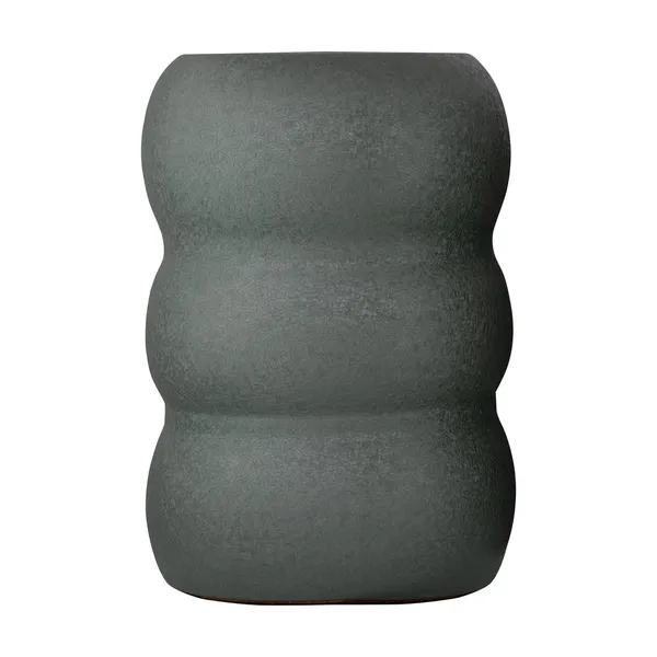Arts_Impex_Metal_Stool_Side_Table_Ribbed_Bubble_Design_Multipurpose_Accent_Furniture_Different_Colors_Available_Green